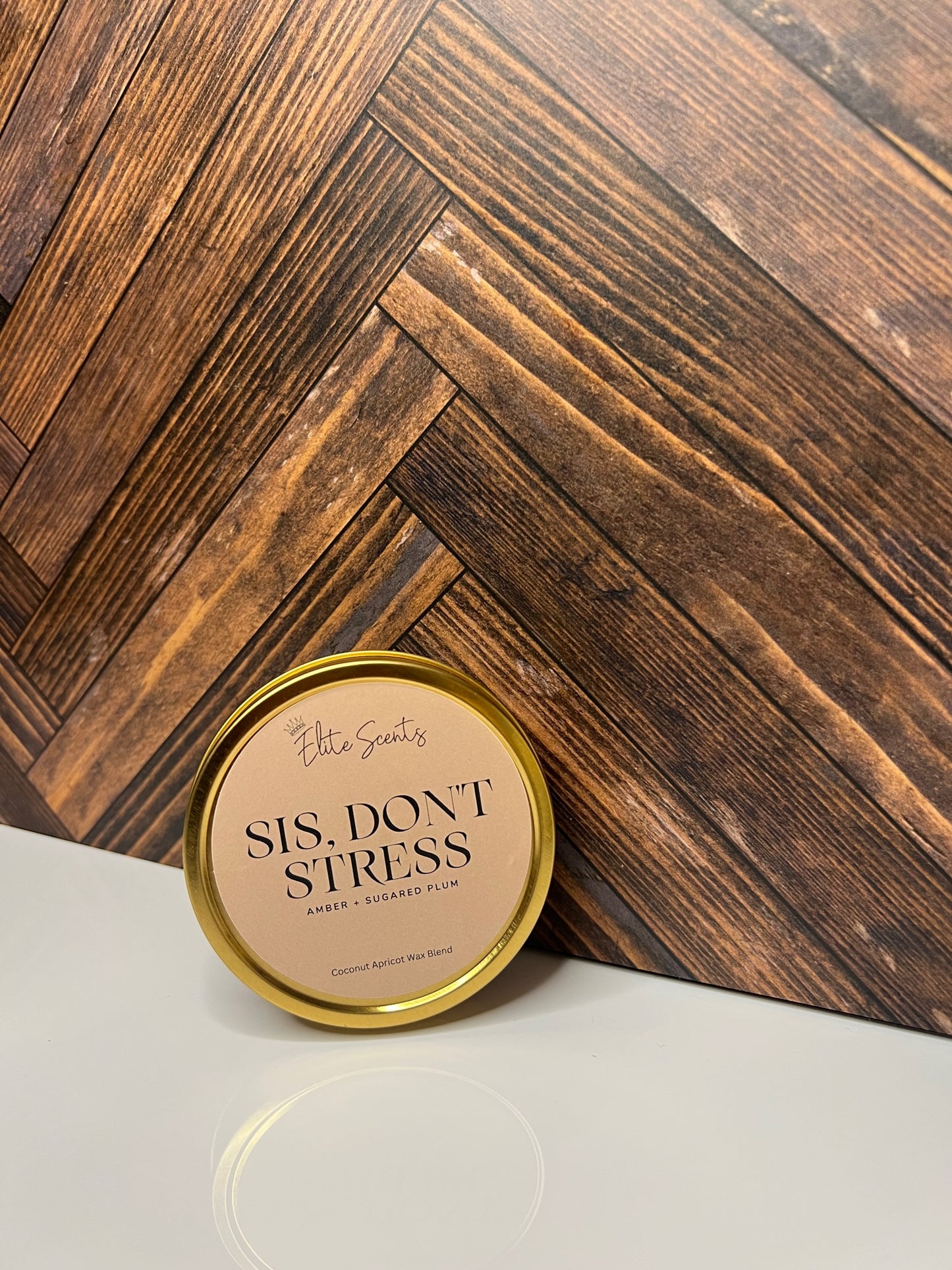 Sis, Don't Stress | amber + sugared plum - Luxe Travel Candle